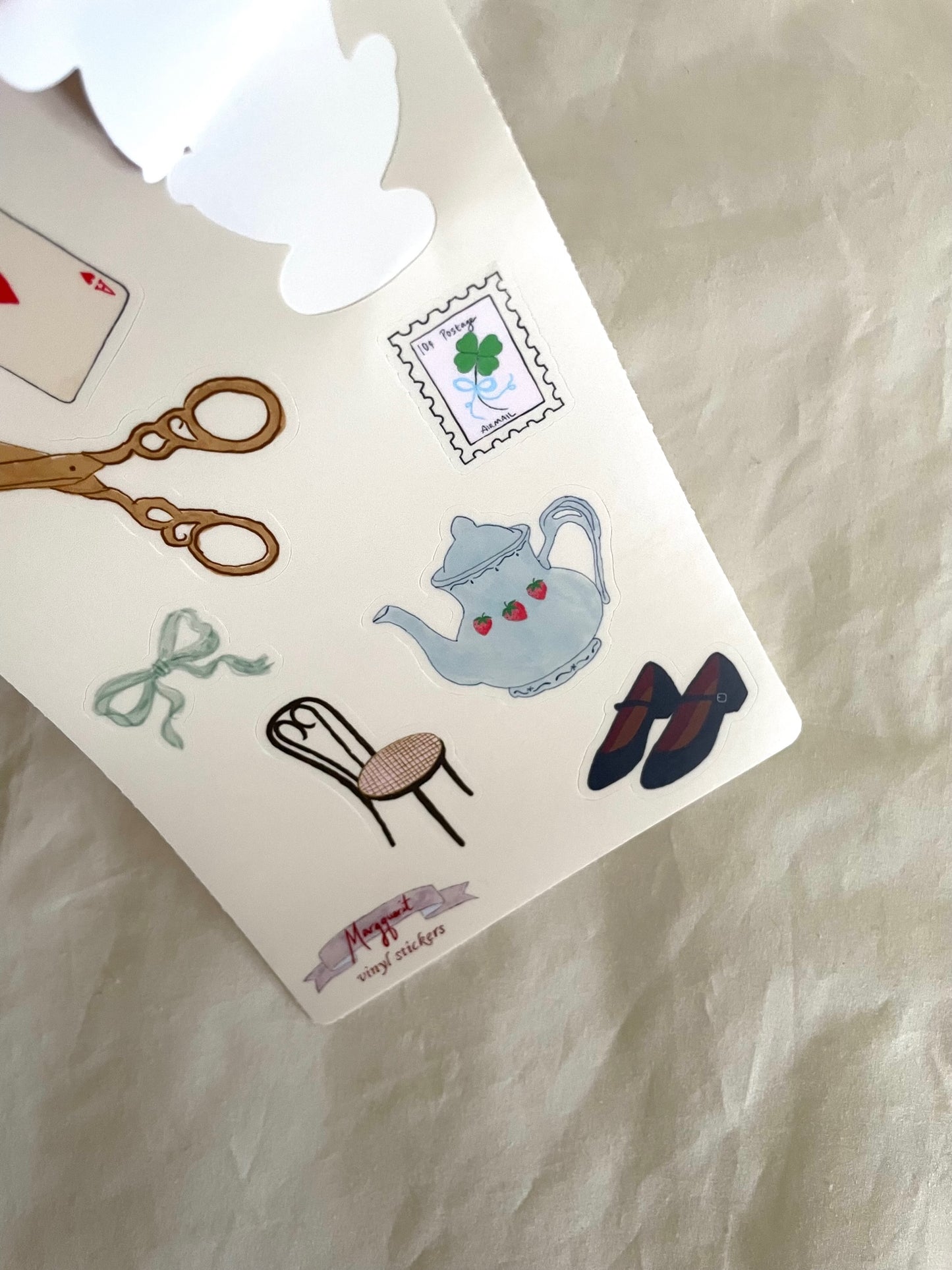 Favorite things vinyl sticker sheet